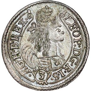 Leopold I. (1657-1705) 3 Kreuzer 1663 KB
