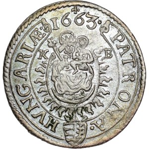 Leopold I. (1657-1705) 3 Kreuzer 1663 KB