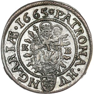Leopold I. (1657-1705) 3 Kreuzer 1665 KB