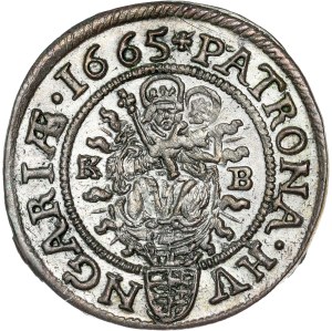Leopold I. (1657-1705) 3 Kreuzer 1665 KB