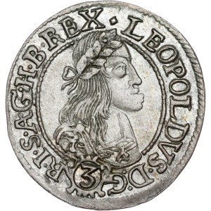 Leopold I. (1657-1705) 3 Kreuzer 1665 KB