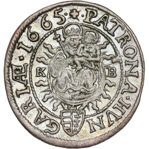 Leopold I. (1657-1705) 3 Kreuzer 1665 KB
