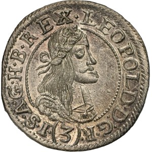 Leopold I. (1657-1705) 3 Kreuzer 1667 KB
