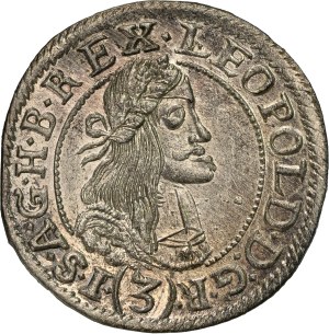 Leopold I. (1657-1705) 3 Kreuzer 1667 KB