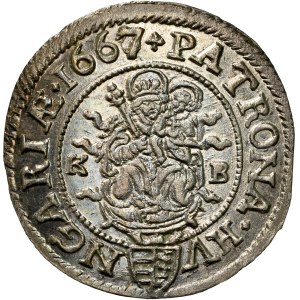 Leopold I. (1657-1705) 3 Kreuzer 1667 KB