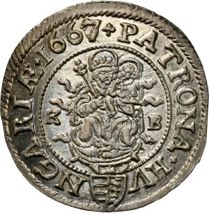 Leopold I. (1657-1705) 3 Kreuzer 1667 KB