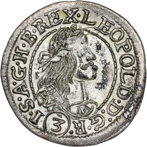 Leopold I. (1657-1705) 3 Kreuzer 1673 KB
