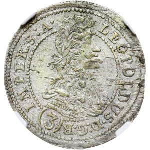 Leopold I. (1657-1705) 3 Kreuzer 1701 GE