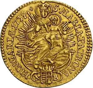 Karl VI. (1711-1740) Ducat 1739 NB