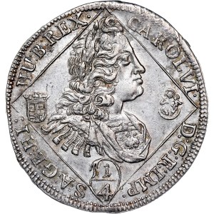 Karl VI. (1711-1740) ¼ Thaler 1735 NB