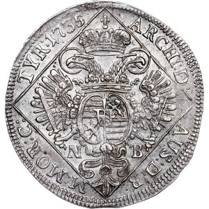 Karl VI. (1711-1740) ¼ Thaler 1735 NB