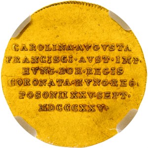 Franz I. (1792 -1835) 1 ¼ Ducat 1825 Gold coronation token
