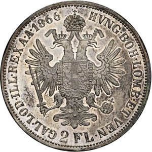 Franz Joseph I. (1848-1916) 2 Gulden 1866 A