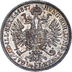 Franz Joseph I. (1848-1916) ¼ Gulden 1857 A