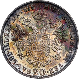 Franz Joseph I. (1848-1916) 20 Kreuzer 1855 E