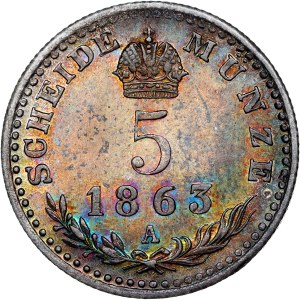 Franz Joseph I. (1848-1916) Kreuzer 1863 A