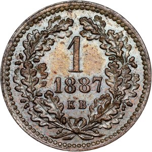 Franz Joseph I. (1848-1916) Kreuzer 1887 KB