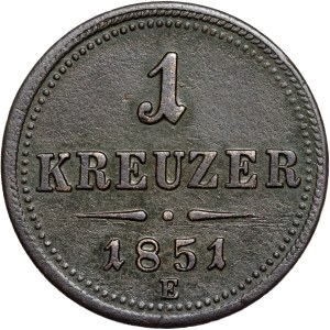 Franz Joseph I. (1848-1916) Kreuzer 1851 E