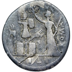 Rome - M. Furius L.f. Philus, Denarius, c. 119