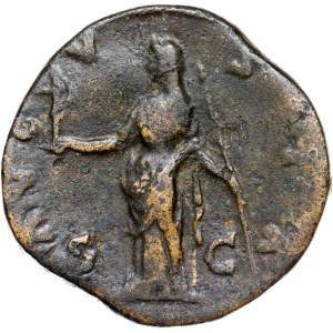 Rome - Diva Faustina Senior, 138-140/1. AE Sestertius