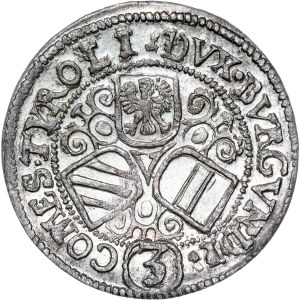Leopold V (Archduke, 1619-1632) 3 Kreuzer Hall ND