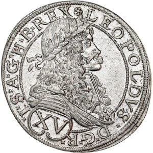 Leopold I. (1657-1705) XV Kreuzer 1676 Vienna