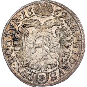 Leopold I. (1657-1705) 3 Kreuzer 1669 Vienna