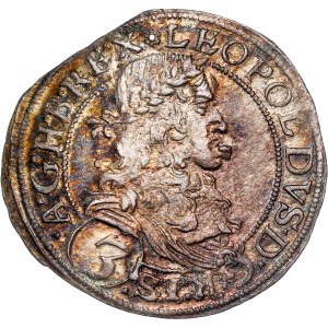 Leopold I. (1657-1705) 3 Kreuzer 1669 Vienna