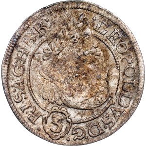 Leopold I. (1657-1705) 3 Kreuzer 1670 Breslau