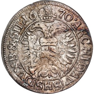 Leopold I. (1657-1705) 3 Kreuzer 1670 Breslau