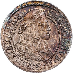 Leopold I. (1657-1705) 3 Kreuzer 1672 Hall