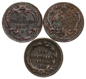 Maria Theresia (1740-1780) LOT - 3 pcs