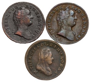 Maria Theresia (1740-1780) LOT - 3 pcs