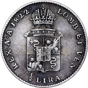 Franz I. (1792 -1835) ½ Lira 1822 M