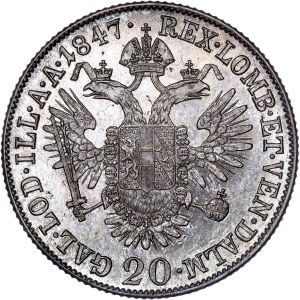 Ferdinand I. (1835-1848) 20 Kreuzer 1847 A