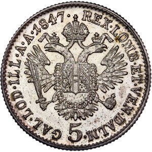 Ferdinand I. (1835-1848) 5 Kreuzer 1847 A