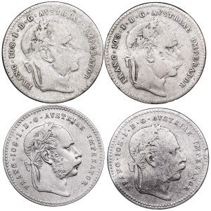 Franz Joseph I. (1848-1916) 20 Kreuzer LOT - 4 pcs