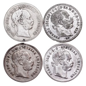 Franz Joseph I. (1848-1916) 10 Kreuzer LOT - 4 pcs