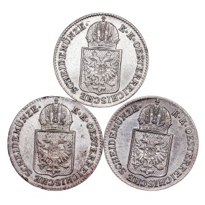 Franz Joseph I. (1848-1916) 6 Kreuzer LOT - 3 pcs
