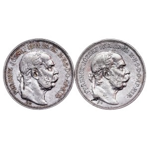 Franz Joseph I. (1848-1916) 2 Korona KB - 2 pcs