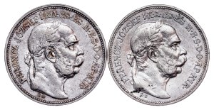 Franz Joseph I. (1848-1916) 2 Korona KB - 2 pcs