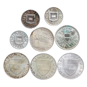 Austria - Silver Coin LOT - 8 pcs