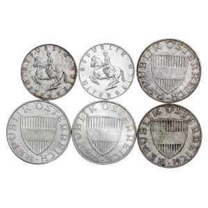 Austria - Silver Coin LOT - 6 pcs
