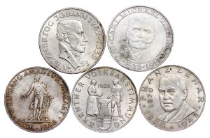 Austria - Silver 25 Schillings LOT - 5 pcs