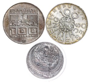 Austria - Silver Coin LOT - 3 pcs