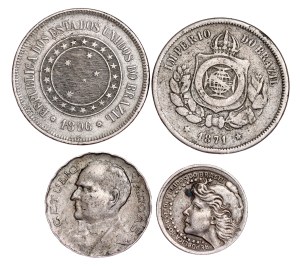 Brazil - Coin LOT - 4 pcs