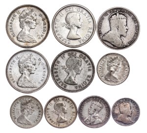 Canada - Silver Coin LOT - 10 pcs