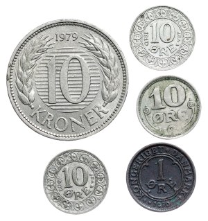 Danmark Coin LOT - 5 pcs