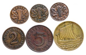 Estonia Coin LOT - 6 pcs