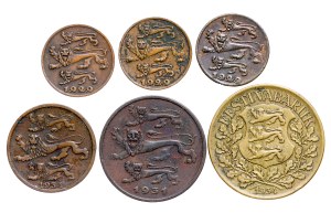 Estonia Coin LOT - 6 pcs
